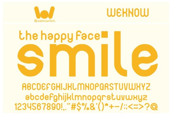 Bring Your Craft Projects to Life with The Happy Face Smile Font