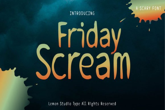 Friday Scream: A Display Font Built for Editorial Personality