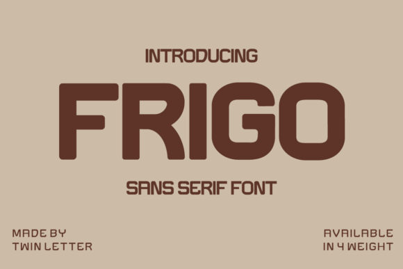 Frigo Font: Cool Boldness for Digital Branding