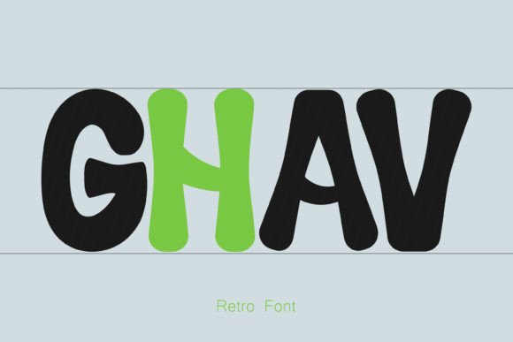 Ghav: A Groovy Display Font for Modern Digital Brands