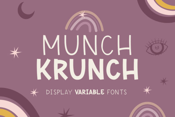 Munch Krunch: A Friendly Display Font for Editorial Mood
