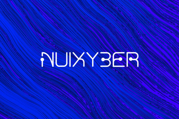 Nuixyber: A Modern Display Font for Crafting and Selling