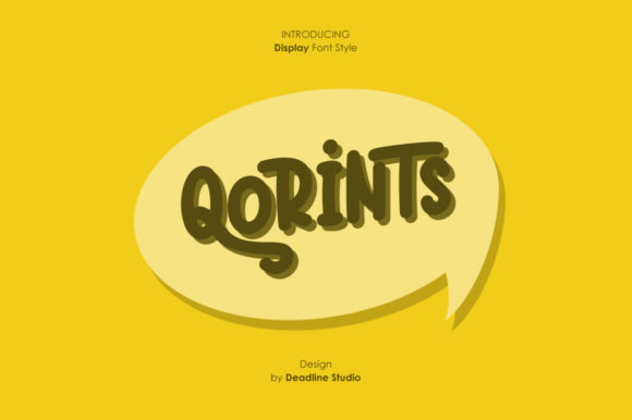 Qorints: The Friendly Font for Handmade Product Design