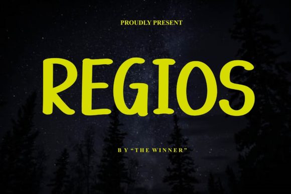 Regios: A Display Font Designed for Your Business Identity
