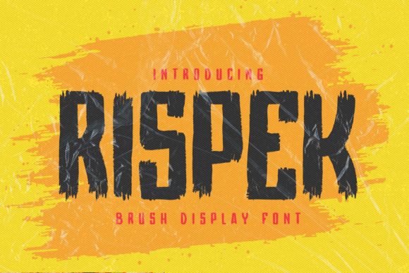 Rispek: A Textured Display Font for Bold Digital Design
