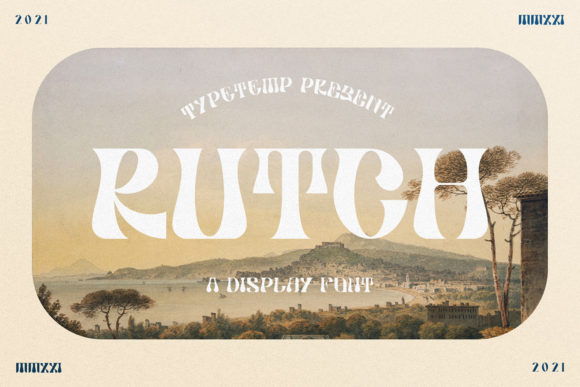 Rutch is a Unique Display Font for Creatives