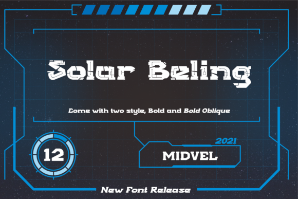 Solar Beling: A Bold Display Font for Crafters and Product Creators