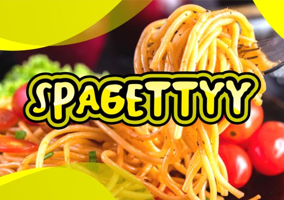 Spagettyy: A Display Font Built for Food Brand Campaigns