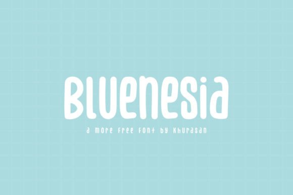 Testing Bluenesia: A Modern Font for Branding Projects