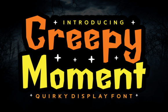 The Creepy Moment Font in Editorial Design
