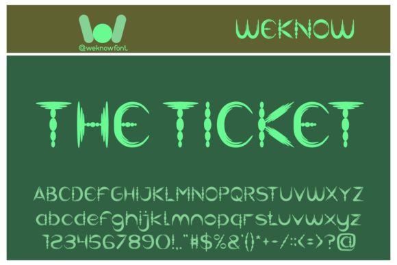 The Ticket Font: Adding a Brushed Finish to Digital Designs