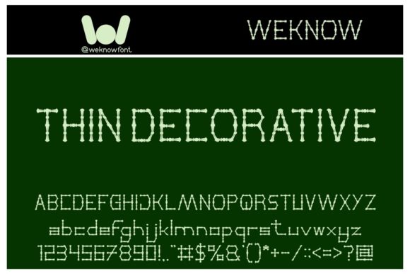 Thin Decorative: A Display Font Designed for Digital Impact