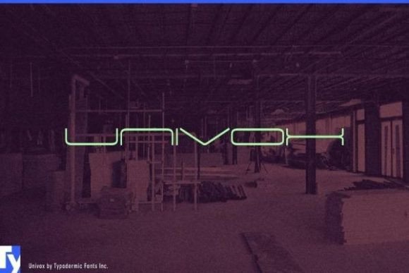 Univox: The Techno Font for Clear Editorial Design
